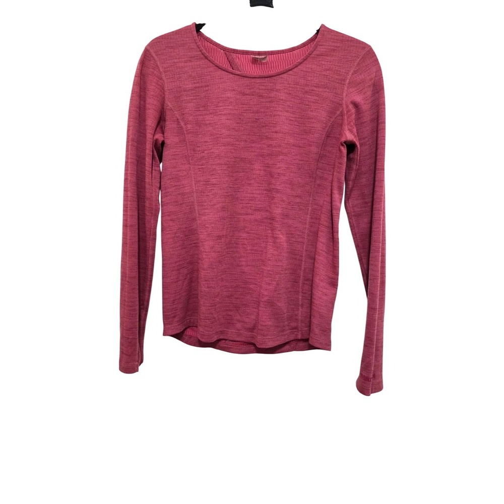 Marmot Women's Athletic Long-Sleeve Open-Back Heathered Top S Red